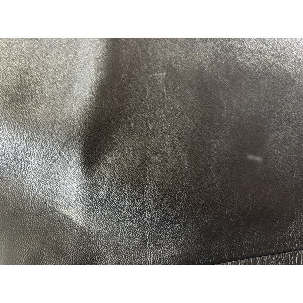 Vintage Cache Leather Flare Pants Size 0 Black Split Hem Low Rise Y2K - Picture 15 of 15